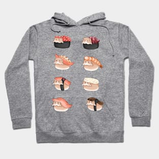 All Bunny Sushi Menus Hoodie